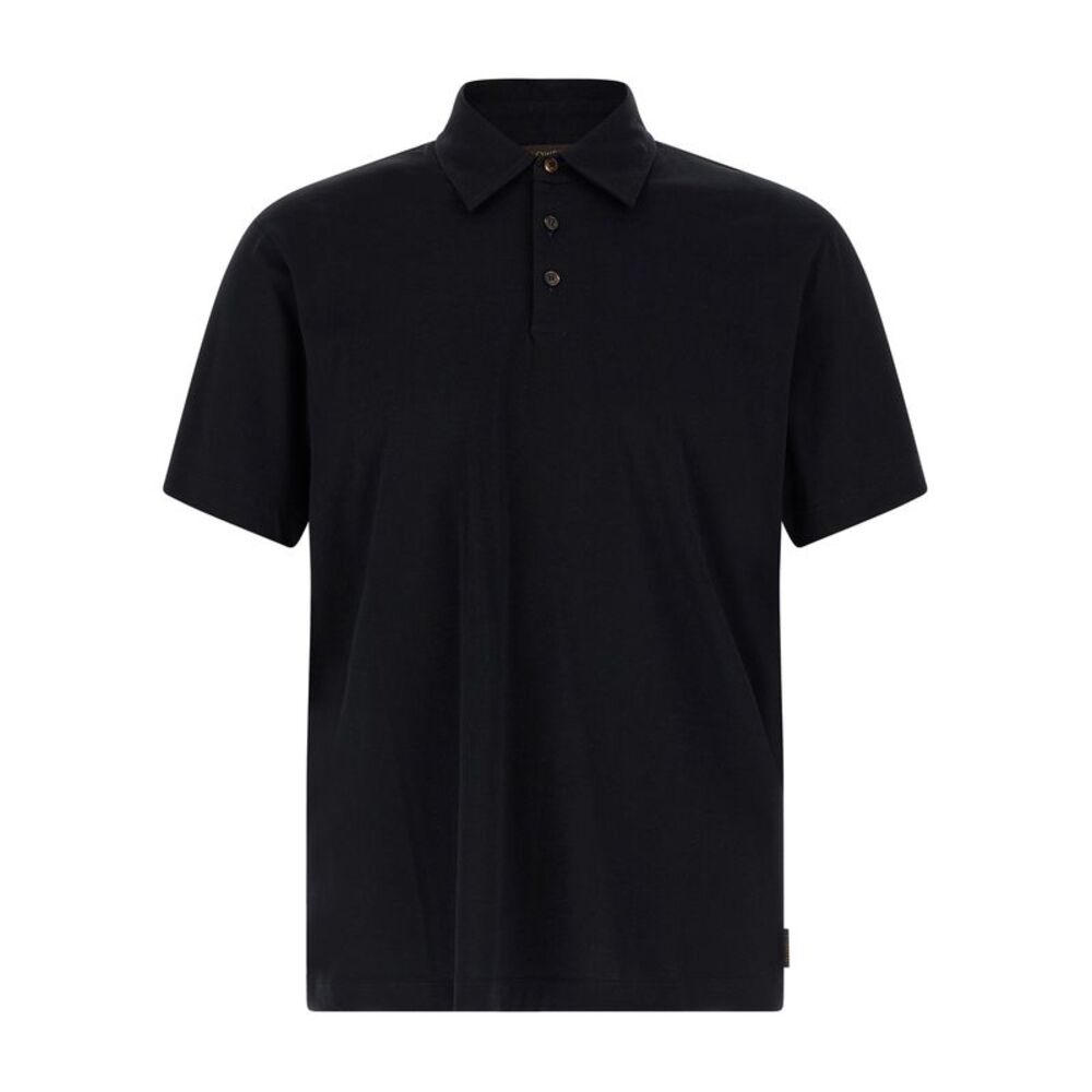 ZANONE Blue Cotton Polo Men's Shirt